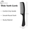 ForceWave Wide Tooth Detangling Comb, Gentle on Wet Hair, Suitable