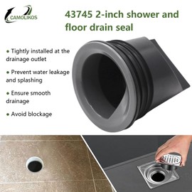 1PC 43745 Shower and Floor Drain Seal 2Inch Compatible with Oatey D-Type General Purpose Floor Drain,Easy Installation