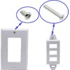 zdyCGTime 3-Port HDMI 2.0 Decorative Wall Plate - HDMI, Component,