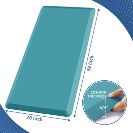 KitchenClouds KitchenClouds Kitchen Mat Cushioned Anti Fatigue Rug 24"x70" Waterproof, Non Slip, Standing and Comfort Desk/Floor Mats for House Sink Office (Green)