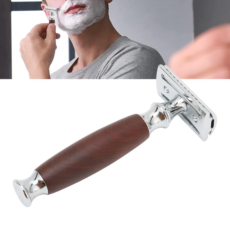 Double Edge Safety Razor Men Home Salon Portable Zinc Alloy