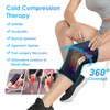 ComfiTECH Large Knee Ice Sleeve for Injuries Compression Sleeve, Flexible