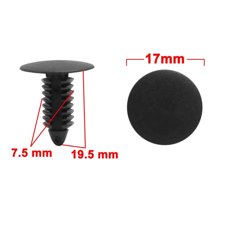 sourcing map Pack of 30 Pressure Pin Rivets Car Bumper