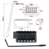 Black Tremolo Bridge for Strat Electric Guitar Set Replacement