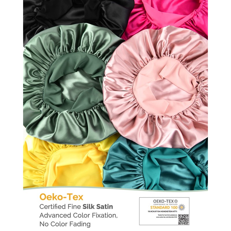 YANIBEST YANIBEST Silk Bonnet for Sleeping Women Satin Bonnet Double