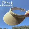 Paquete de 2 viseras para mujeres y hombres, visera ajustable