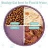 Apatal Silicone Dog Bowl Shallow Cat Food Bowls 7in Flat