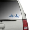 Lake Life Vinyl Decals Stickers (Two Pack) for Cars Trucks