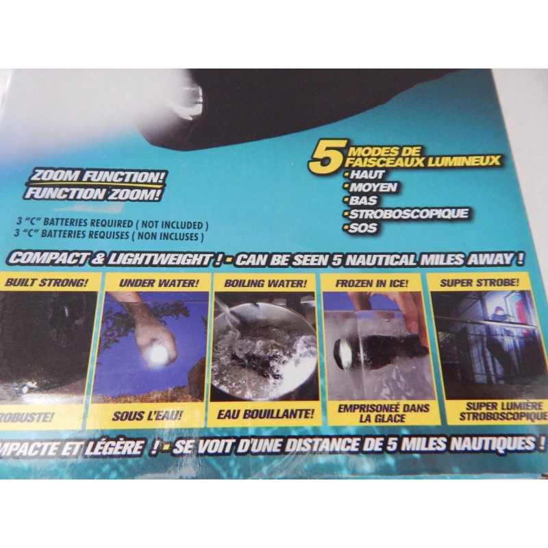 Bell+Howell Tactorch High Performance LED Flashlight 60x Brighter 5 Modes