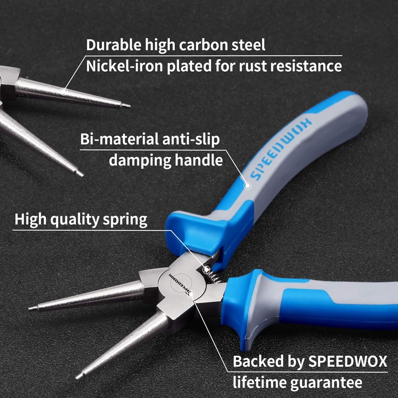 SPEEDWOX Circlip Pliers Internal Snap Ring Pliers with Straight Jaw