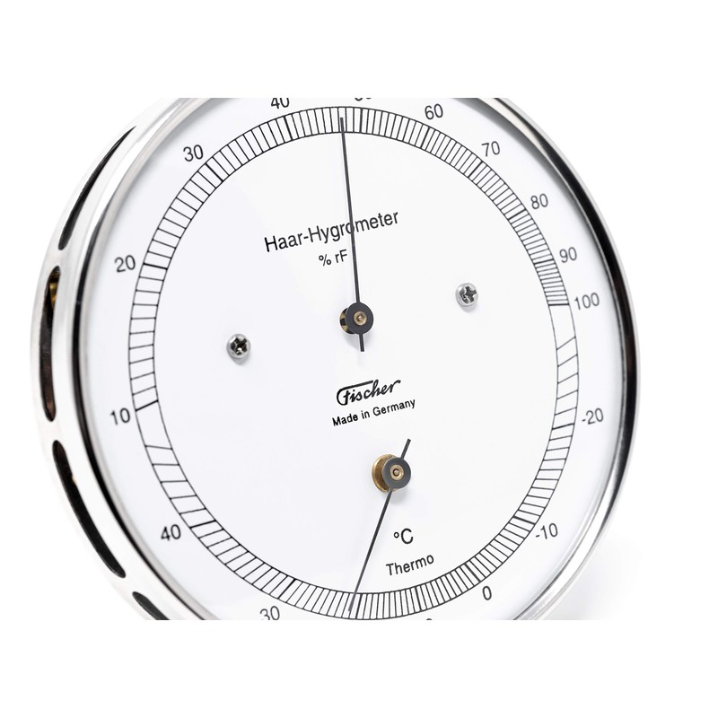 Fischer 111.01T - Hair Hygrometer & Thermometer - 103 mm