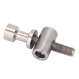 M5x30/35/40mm Bicycle Seatpost Screw Titanium Alloy Seat Post Bolt Seatpost Bicycle Cycle Bolts Round Head Screw for Bicycle Replacement Accessory(M5x30-Titanium)