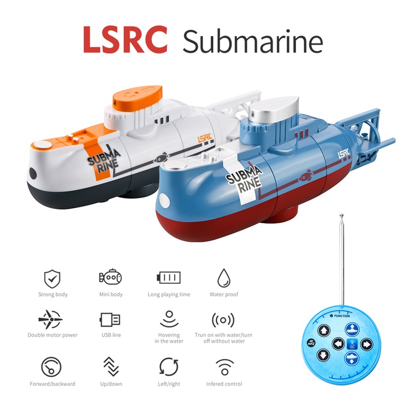 RC Mini Submarine 6 Channels Remote Control Under Water Ship