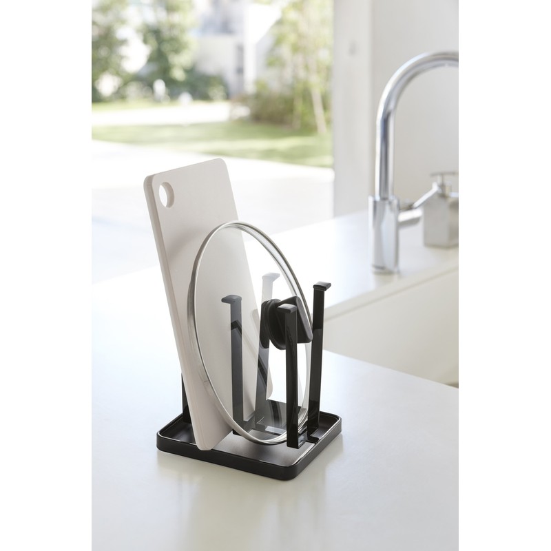 Yamazaki Industries 2848 Glass Stand Tower, Slim Black