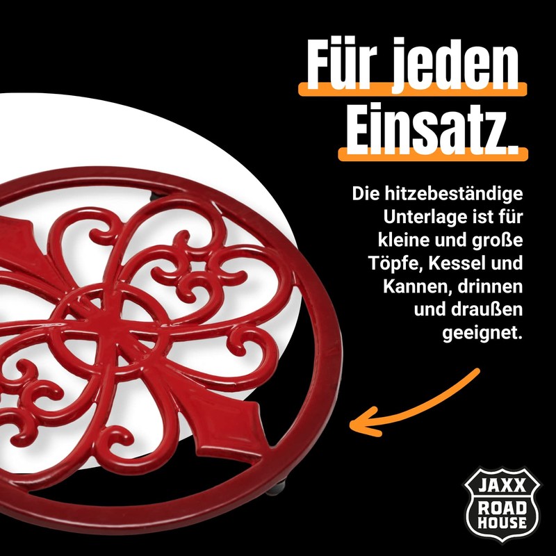 JAXX ROADHOUSE Trivet Trivet Trivet Made of Heat-Resistant Cast Iron