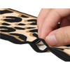 sourcing map Women's Leopard Ribbon Long Skinny Scarf Headband Neckerchief,