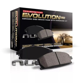 Power Stop 17-1086 Rear Ceramic Brake Pads with Hardware For 2010-2012 Acura...