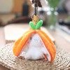 Kawaii Transforming Fruit Bunny Plush Toy, Strawberry and Carrot Rabbit