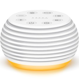 SleeZOO Portable Sound Machine White Noise Machine Sleep Machine with 30 Soothing Sounds 32 Volume Levels 5 Timers 12 Lights Memory Function Rechargeable for Baby Kids Adults and Home Office Travel