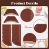 Baderke 4 Pcs Leather Cast Iron Handle Cover Handmade Leather