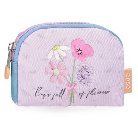 Enso Full of Flowers Purse, Pink, 12 x 8 x 2 cm, Polyester, Pink, Talla única Purse, pink, Unit size, purse