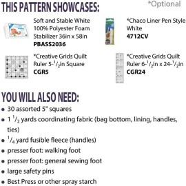 Cut Loose Press Box Bottom And Bows Tote Pattern