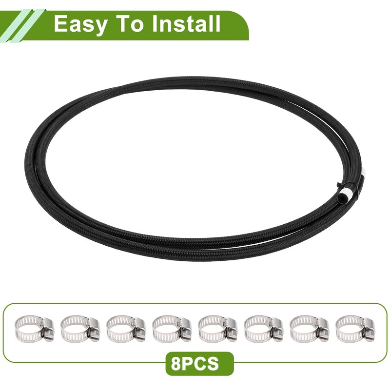 X AUTOHAUX 3/16" Fuel Line Kit 7.51ft Vacuum Hose Automotive