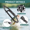 Nexlynk 330 Pcs Black Lure Clips, 5 Sizes Quick Change