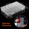 Lifewit 2 Pack 36 Grids Clear Stackable Plastic Organiser Storage