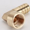 HATOOLHA® Brass Barb Hose Fitting, Elbow Pipe Connector 8mm Barbed