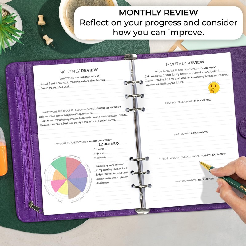 Clever Fox Weekly Planner Binder – Goal Setting Planner for
