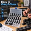 20-Pack 2020 L-Shaped Corner Brackets for Aluminum Extrusion – Black