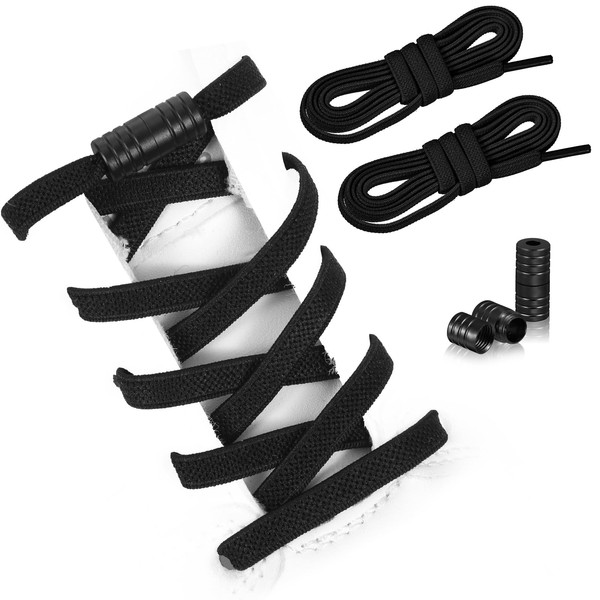 Grevosea No Tie Shoelaces for Adults, Elastic Shoe Laces for