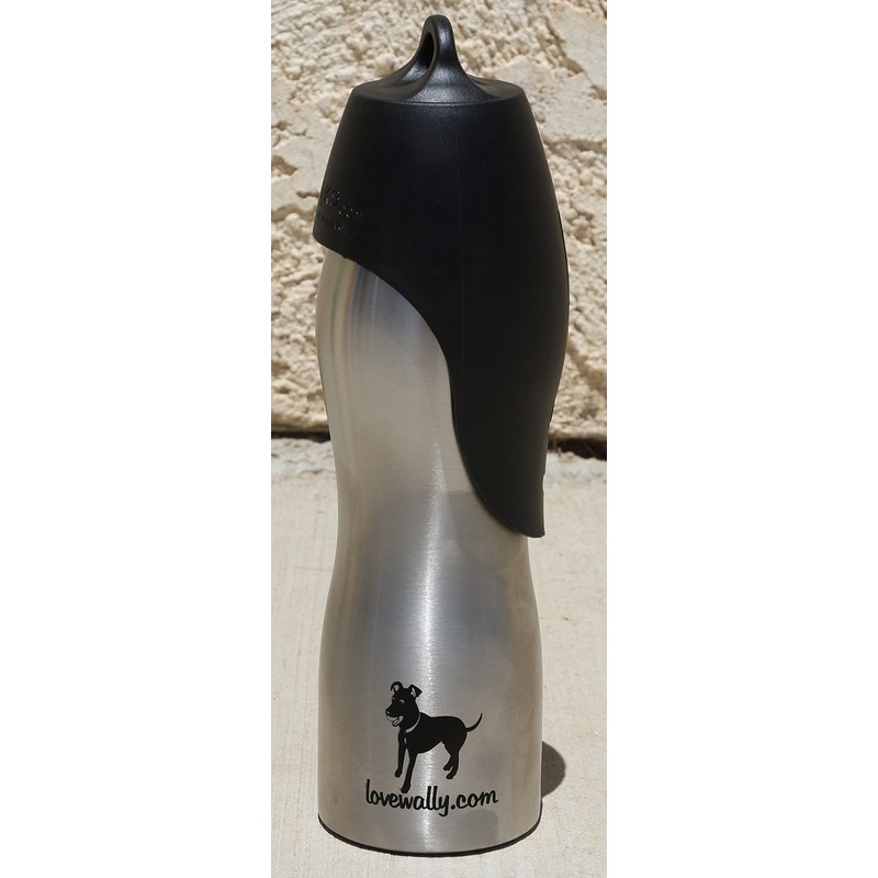 Dog Water Bottle and Travel Bowl 25 Ounce Stainless Steel