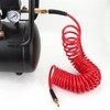 GASHER 1/4" x 25FT Red Reinforced Polyurethane Recoil Air Hose