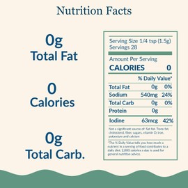 Maine Coast Sea Vegetables Sea Salt with Sea Veg Shaker | Wild-Harvested Seaweed Seasoning | Organic Dulse & Kelp Blend | Rich in Iodine | Great for Soups & Salads | 1.5 oz (Pack of 2)