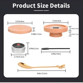 RUIFEN Premium Cocktail Smoker Kit with Wooden Tray – Handcrafted Aromatic Smoking Box for Drinks, Reusable Smoker Gift Set for Home Bar, Parties & Holidays