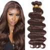 MAMART Brown Body Wave Bundles Human Hair Color 4 Dark