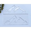 Mountain Range Router Template,Acrylic Router Template,Charcuterie Board Template for Woodworking&Craft