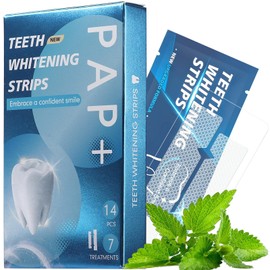 Teeth Whitening Strips - 14 Whitening Strips for Teeth Sensitive, Professional, Fast Remove Smoking, Coffee, Wine Stains, Teeth Whitening Kit Pack of 7 Non-Slip Strips Treatments