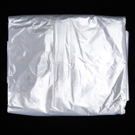 50Pcs See-Through Clothes Dust Bags Dry Cleaning Garment Clothes Covers for Travel and Clothing Storage of Dresses, Dress Shirts, Coats(60 * 100)