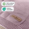 Minky Mooh Babydecke Bio Baumwolle, Oeko-Tex 100, Kuscheldecke, Strickdecke, Krabbeldecke