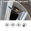 TUCKBOLD 4 Pcs Tire Valve Stem Caps Stylish 7x17mm Tyre