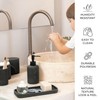 ZCCZ Black Stone Bathroom Accessories Set 6 Pieces - Toothbrush