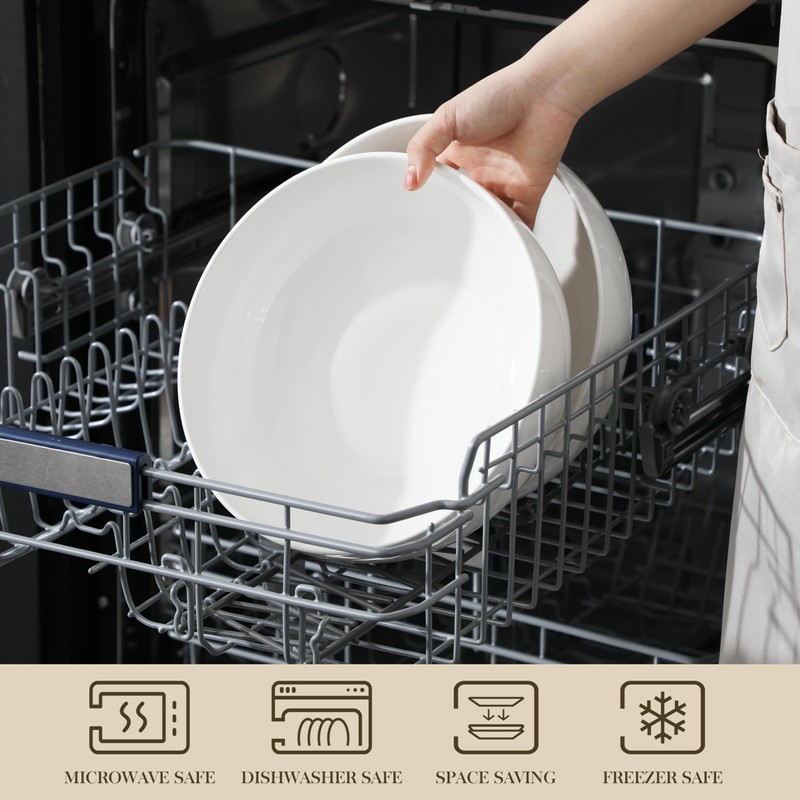 MALACASA Serving Bowls, 114 OZ(10") Extra Large Salad Bowls Set