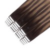 Sixstarhair Tape-In Real Hair Extensions, 20 Pieces, 50 g, 45