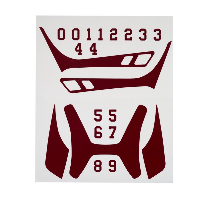 Wilson Custom Helmet Decal Kit (Cardinal)