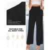 Buauty Wide Leg Dress Pants High Waisted Business Work Casual