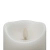 Restaurantware Fire Tek White Plastic Flameless Pillar Candle - Real
