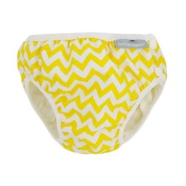 Imsevimse Swimming Nappy, Aqua Nappy, Zig-Zag, Yellow (Yellow Zig Zag, M (7-10 kg))